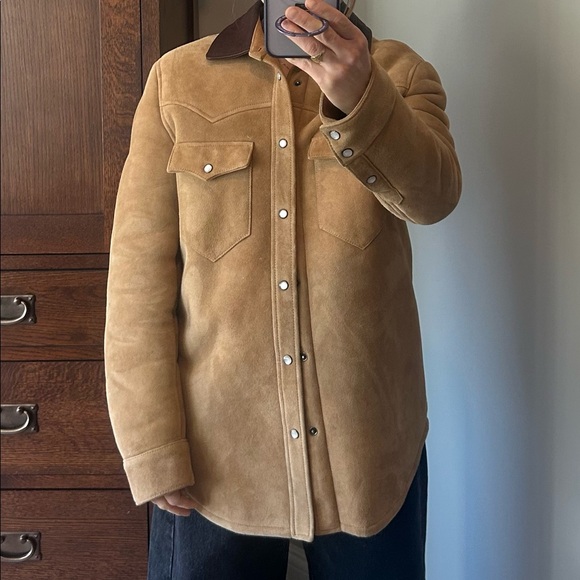 Fortela shearling suede jacket - Picture 8 of 10